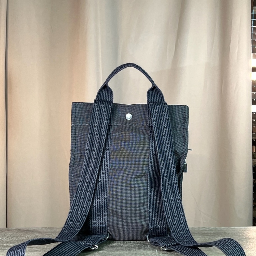 Hérmes Backpack Yale Line Ad PM Grey Canvas Unisex Rucksack with Lock - Picture 1 of 16
